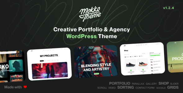 Mokko - Creative Portfolio & Agency
WordPress Theme - Portfolio Creative