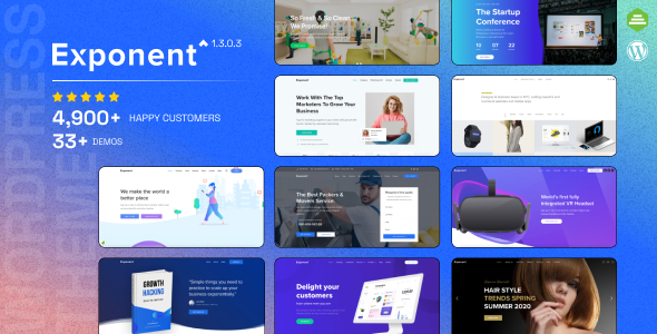 Exponent - Modern Multi-Purpose Business WordPress theme - Business Corporate