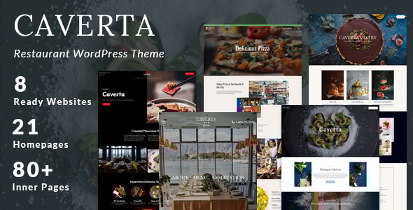 Caverta - Restaurant WordPress Theme - Restaurants & Cafes Entertainment