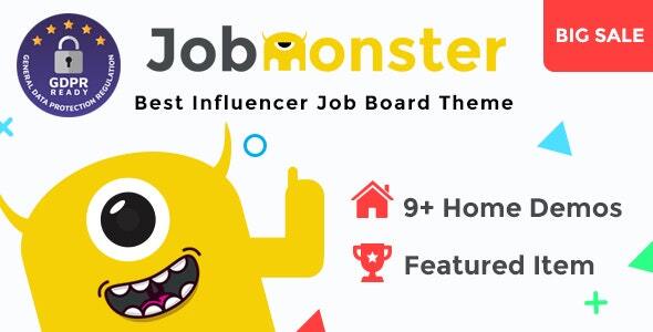 Jobmonster - Job Board WordPress Theme - Directory & Listings Corporate