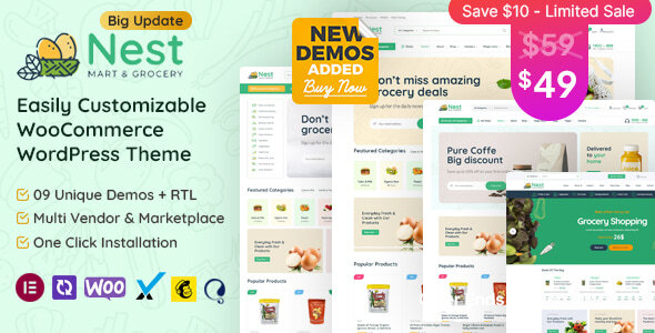 Nest - Grocery Store WooCommerce WordPress Theme - WooCommerce eCommerce