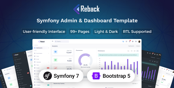 Reback - Symfony 7 Admin & Dashboard Template - Admin Templates Site Templates