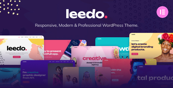 Leedo – Modern, Colorful & Creative Portfolio WordPress Theme - Portfolio Creative