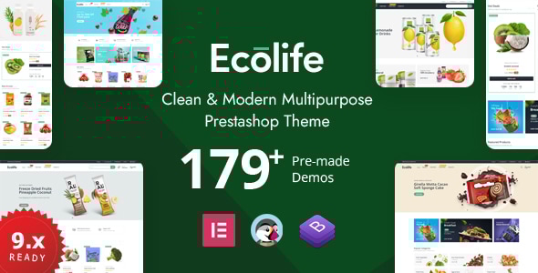 Ecolife Elementor - Multipurpose Prestashop 8.x, 9.x Theme - Health & Beauty PrestaShop