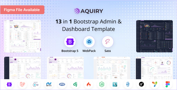 Aquiry - Admin & Dashboard Template - Admin Templates Site Templates