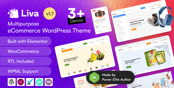 Liva - Multipurpose eCommerce WordPress Theme - WooCommerce eCommerce