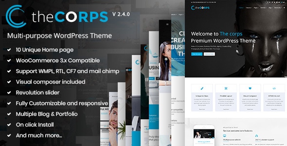 The Corps - Multi-Purpose WordPress Theme - Business Corporate