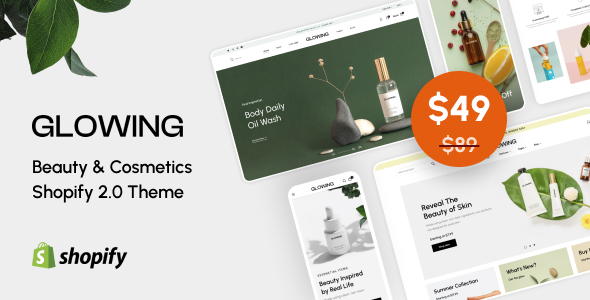 Glowing - Beauty & Cosmetics Shopify 2.0 Theme - Health & Beauty Shopify