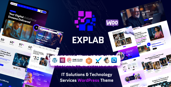 EXPLAB - IT Solutions & Technology Services WordPress Theme - Technology WordPress