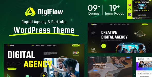 DigiFlow - Digital Agency WordPress Theme - Business Corporate