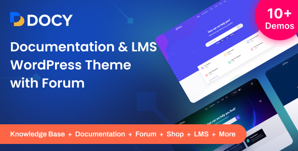 Docy - Premium Documentation, Knowledge base & LMS WordPress Theme with Forum - Software Technology