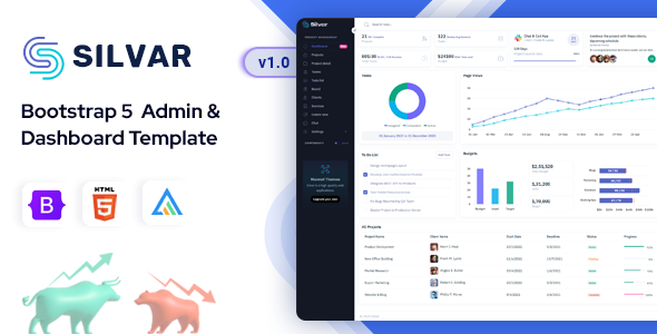 Silvar - Bootstrap 5 Admin & Dashboard Template