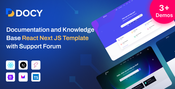 Docy React – Documentation & Knowledge Base Site Template - Site Templates