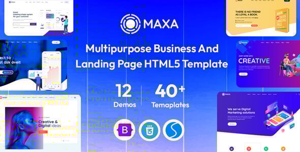 Maxa – Multipurpose Business & Landing Page HTML5 Template - Software Technology