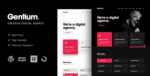 Gentium – A Creative Digital Agency WordPress Theme - Creative WordPress