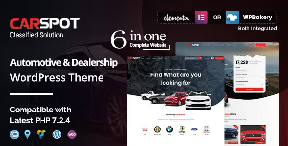 CarSpot – Dealership Wordpress Classified Theme - Directory & Listings Corporate