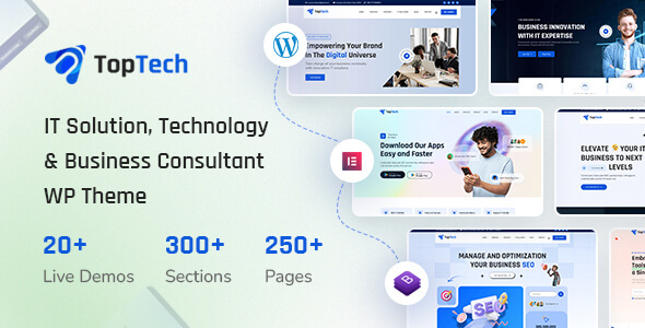TopTech - Business & IT Solutions Services WordPress Theme - Technology WordPress