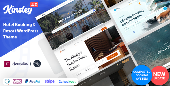 Kinsley - Hotel Booking Theme - Travel Retail