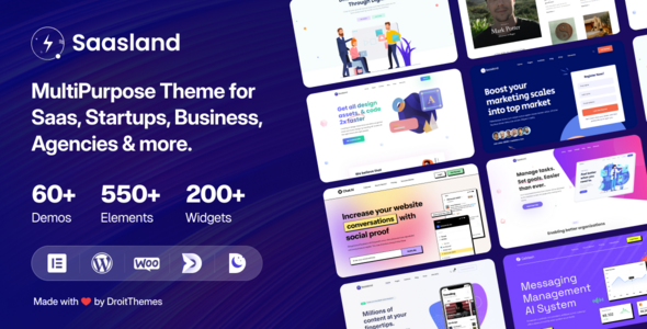 Saasland - Saas, Startup, Technology & IT Solutions WordPress Theme - Software Technology