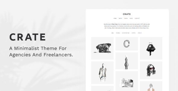 Crate - Minimalist WordPress Theme - Portfolio Creative