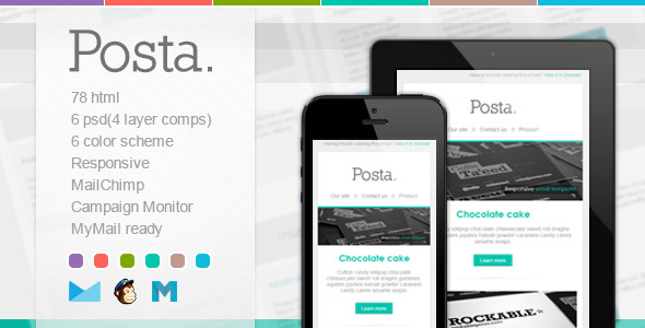 Posta - Responsive E-mail Template - Email Templates Marketing