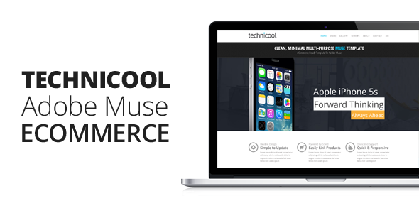 Technicool | Muse eCommerce Template - eCommerce Muse Templates
