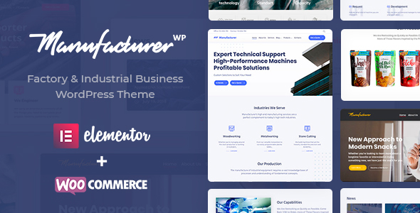 Manufacturer - Factory and Industrial WordPress Theme - Business Corporate
