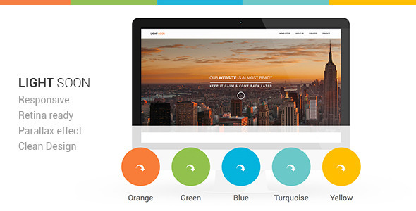 Light Soon Html Template - Under Construction Specialty Pages