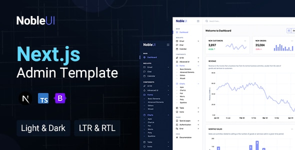NobleUI - Next.js Admin Template - Admin Templates Site Templates