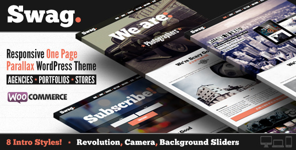 Swag - One Page Parallax WordPress Theme - Portfolio Creative