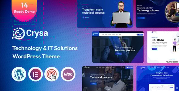 Crysa - IT Solutions & SaaS WordPress Theme - Technology WordPress