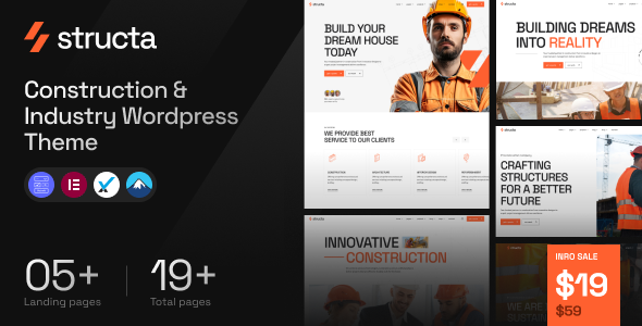 Structa – Construction & Industry WordPress Theme - Business Corporate