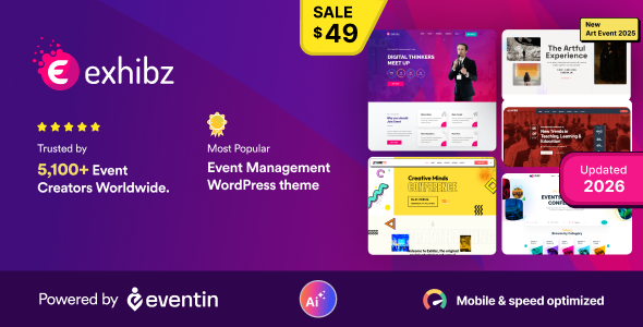Exhibz | Event Conference WordPress Theme (AI Powered) - Events Entertainment