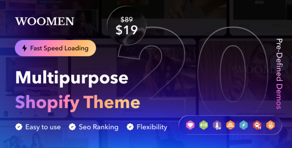 Woomen - The Multipurpose Premium Shopify Theme. - Shopping Shopify