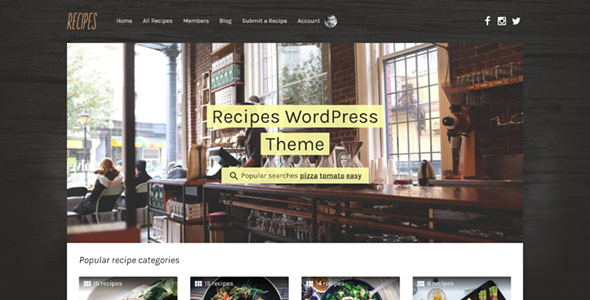 Recipes - WordPress Theme - Food Retail