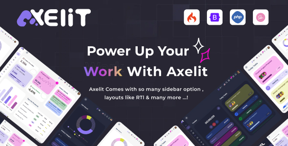 Axelit Codeigniter 4 Admin Dashboard Template - Admin Templates Site Templates
