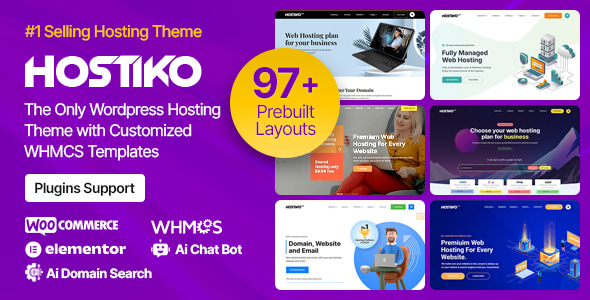 Hostiko - Hosting WordPress & WHMCS Theme - Hosting Technology