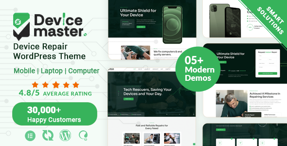 Devicemaster – Mobile, Laptop & Computer Repair WordPress Theme - Business Corporate