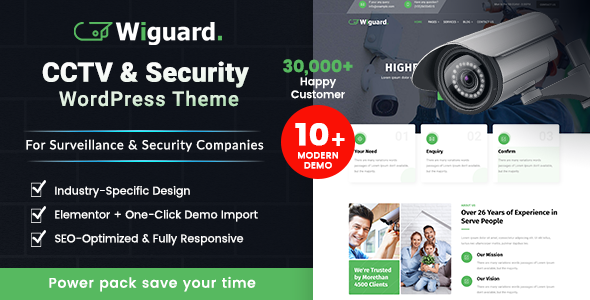 Wiguard – CCTV & Security WordPress Theme for Surveillance Companies - Business Corporate