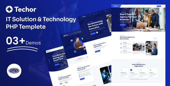 Techor IT Solution & Technology PHP Template - Technology Site Templates
