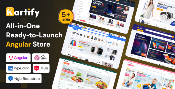 Kartify - Responsive Angular 21 eCommerce Template - Retail Site Templates