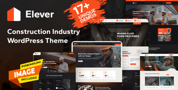 Elever - Construction WordPress Theme - Business Corporate