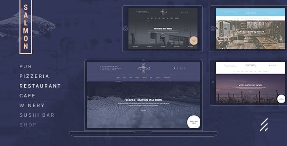 Salmon — Restaurant WordPress Theme - Restaurants & Cafes Entertainment