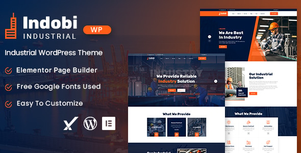 Indobi - Industrial WordPress Theme - Business Corporate