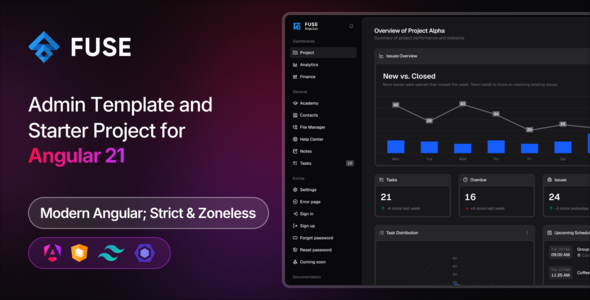 Fuse - Angular Admin Template - Admin Templates Site Templates