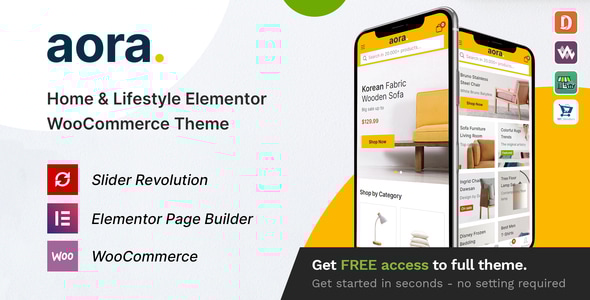 Aora - Home & Lifestyle Elementor WooCommerce Theme - WooCommerce eCommerce