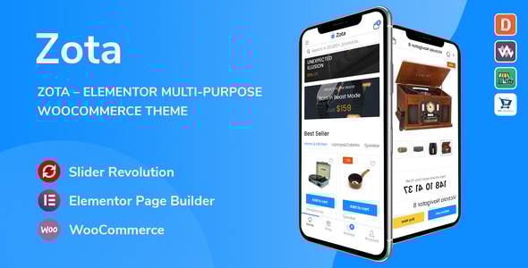 Zota - Elementor Multi-Purpose WooCommerce Theme - WooCommerce eCommerce