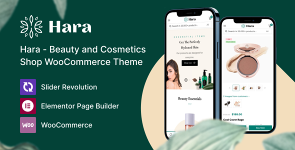 Hara - Beauty and Cosmetics Shop WooCommerce Theme - WooCommerce eCommerce
