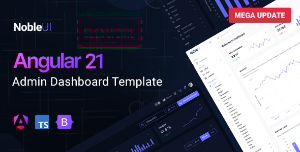 NobleUI - Angular 21 Admin Dashboard Template - Admin Templates Site Templates