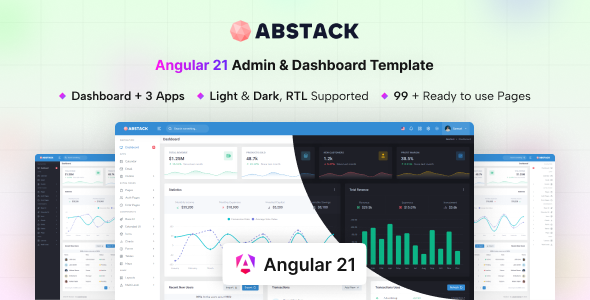 Abstack - Angular 21 Admin & Dashboard Template - Admin Templates Site Templates